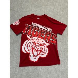 Morehouse Tigers‎ Starter T-Shirt Large Red College NCAA Basketball Graphic